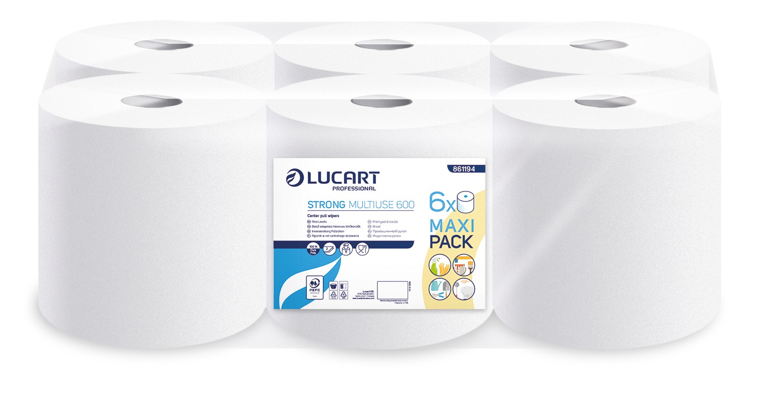 Prosop hartie cu derulare centrala Multiuse  78.8 m/ rola  6 buc/bax  Lucart